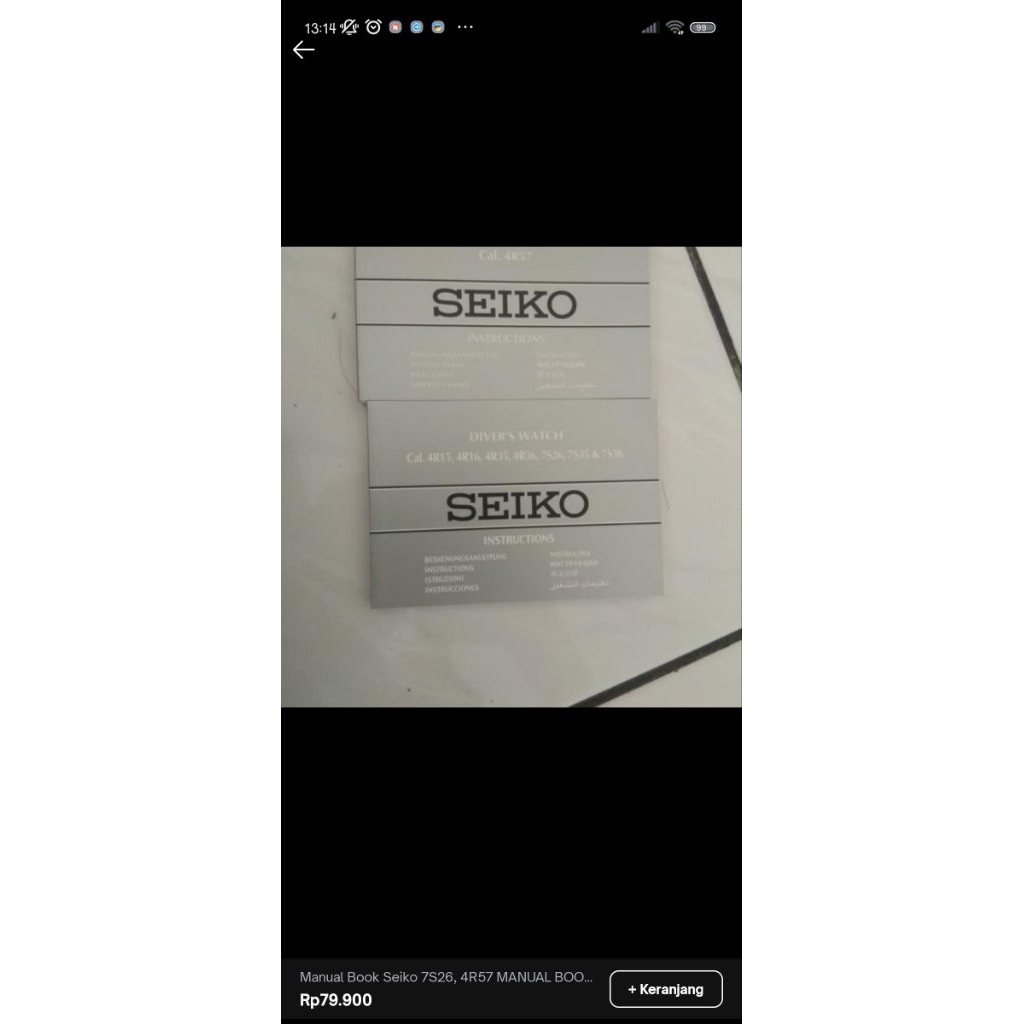 Manual Book Seiko Diver