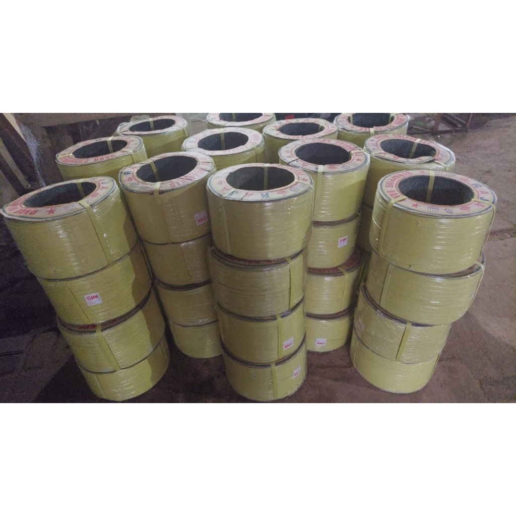 

Tali strapping band/tali packing/tali kuning 15mm