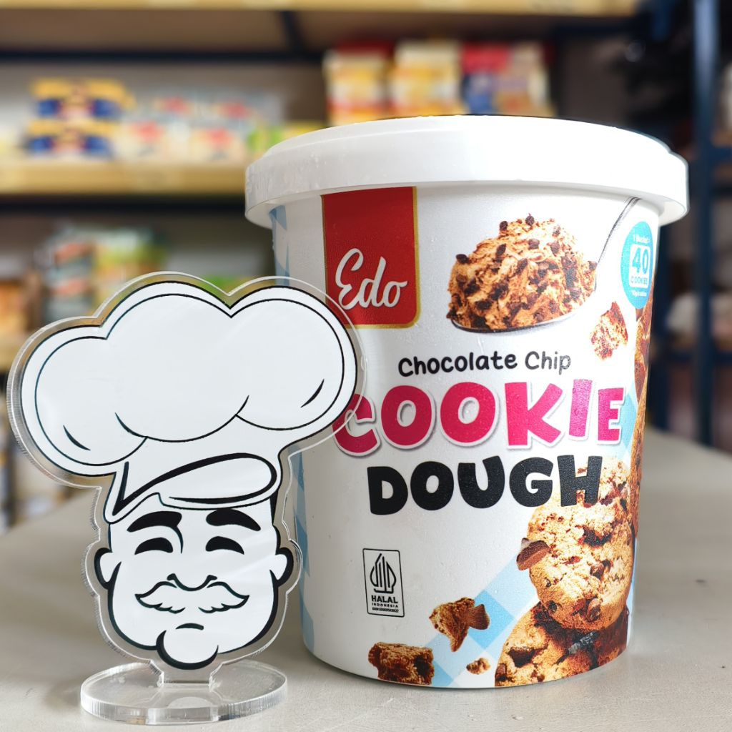 

Edo Cookie Dough 400Gr / Edo Adonan Cookies Siap Panggang / Edo Chocolate Chip Cookie Dough