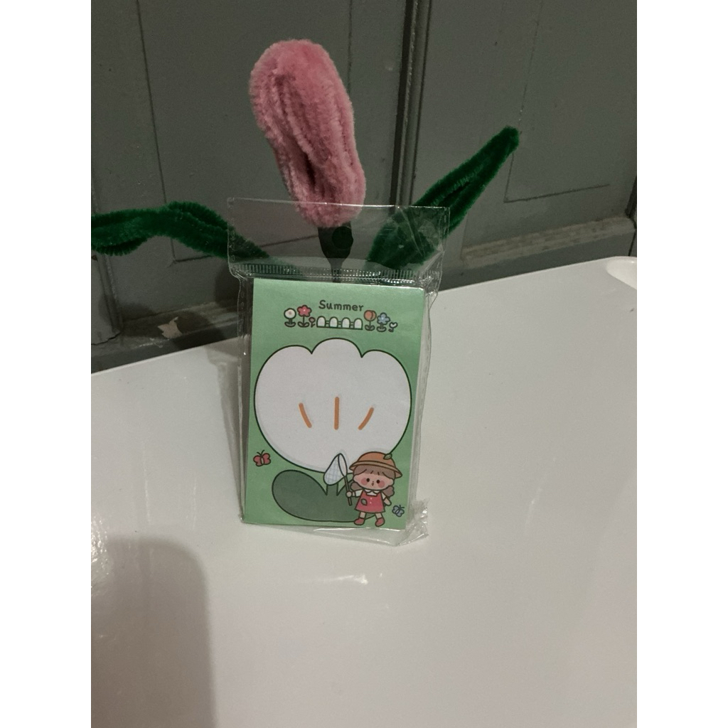 

sticky notes tema hijau gadis | notes lucu