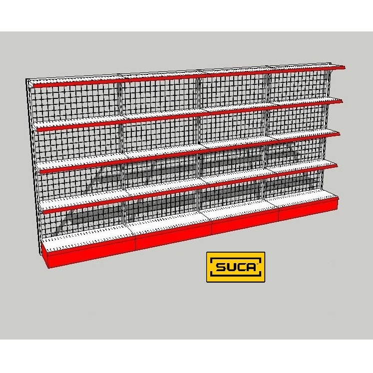 Rak Minimarket Wall T.180cm for Sale - 1 Unit Start 3 Unit Connect