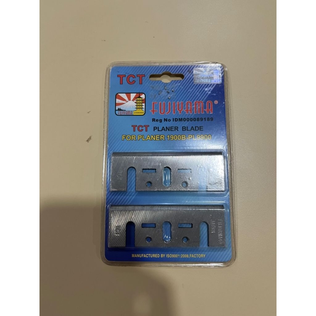 GAT Pisau Mata Mesin Serut Sugu N1900B TCT 10mm Re-sharpenable Planer Blade FUJIYAMA Michael Gat