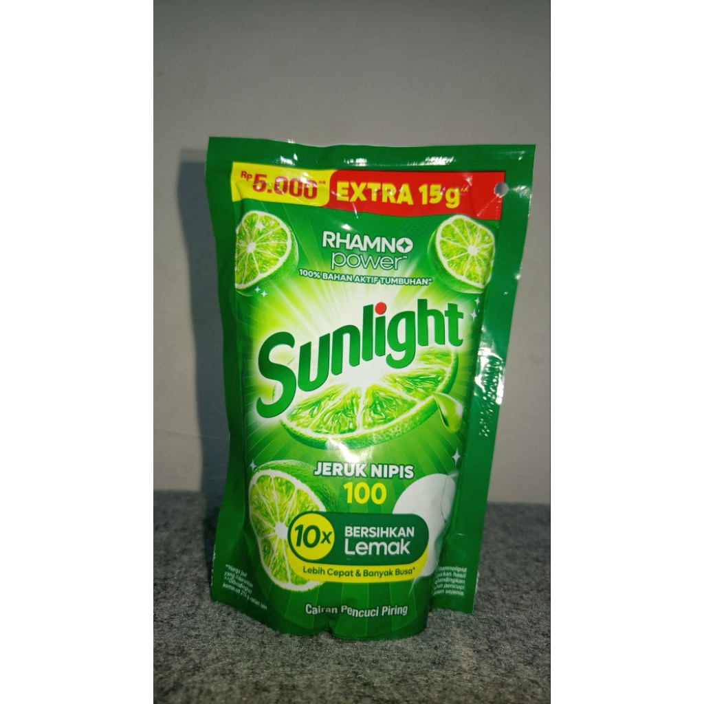 Sabun cuci piring sunlight Kemasan 5000 extra 15g, jual eceran dan grosir