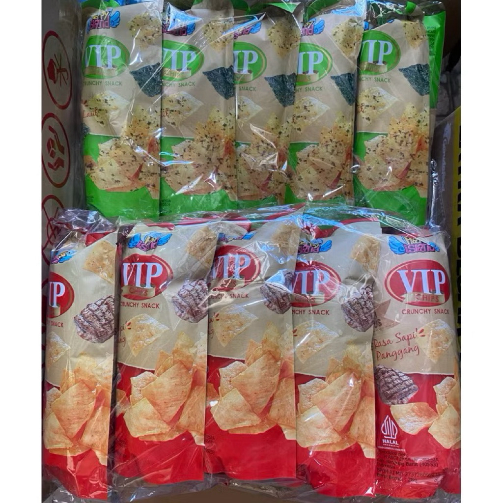 

vip chips potato snack 1 pack 10pcs