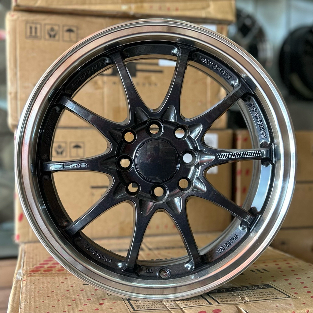 Velg Rays Ce28 Ring 15 Lebar 7.5 Pcd 8x100/114.3 Et 40 Warna Ej Titan Lip Polish