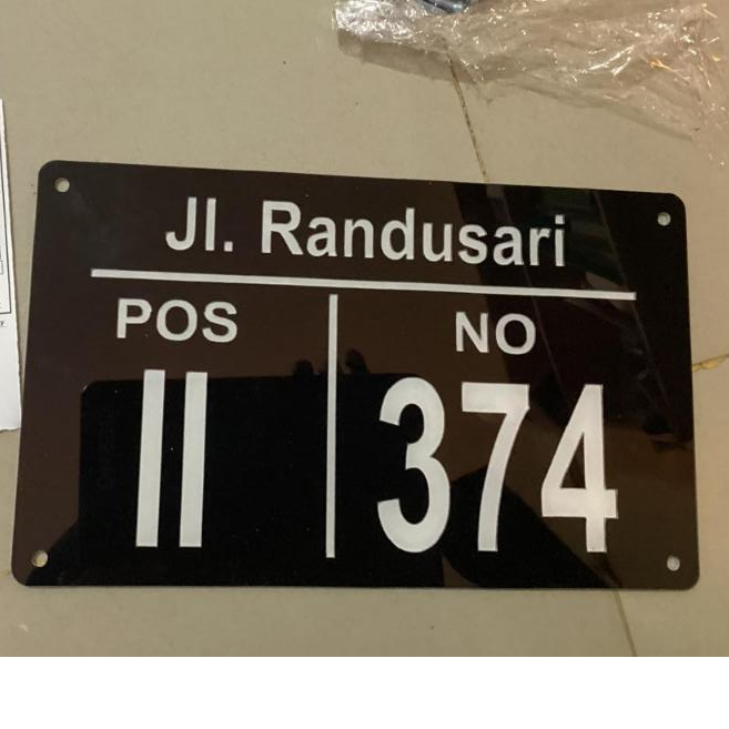 Nomor Rumah Akrilik Nomor rumah Minimalis