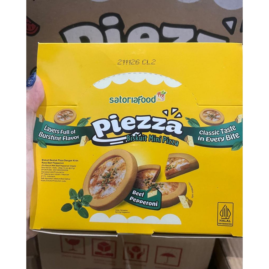 

PIEZZA BISKUIT MINI PIZZA( isi12pcs) @21gr