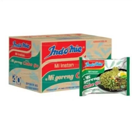 

INDOMIE GORENG CABE IJO - 1 DUS ISI 40 PCS - MURAH - GRATIS ONGKIR