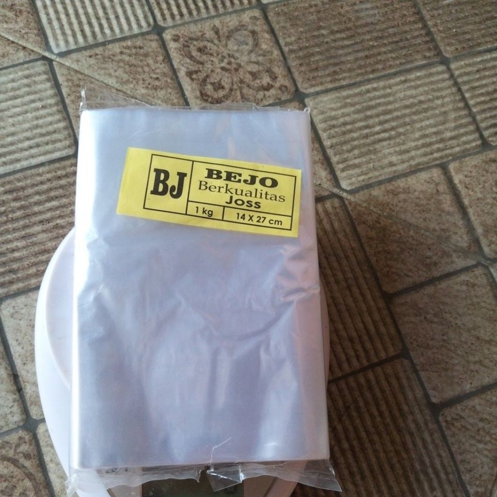 plastik bening 14x27=1kg