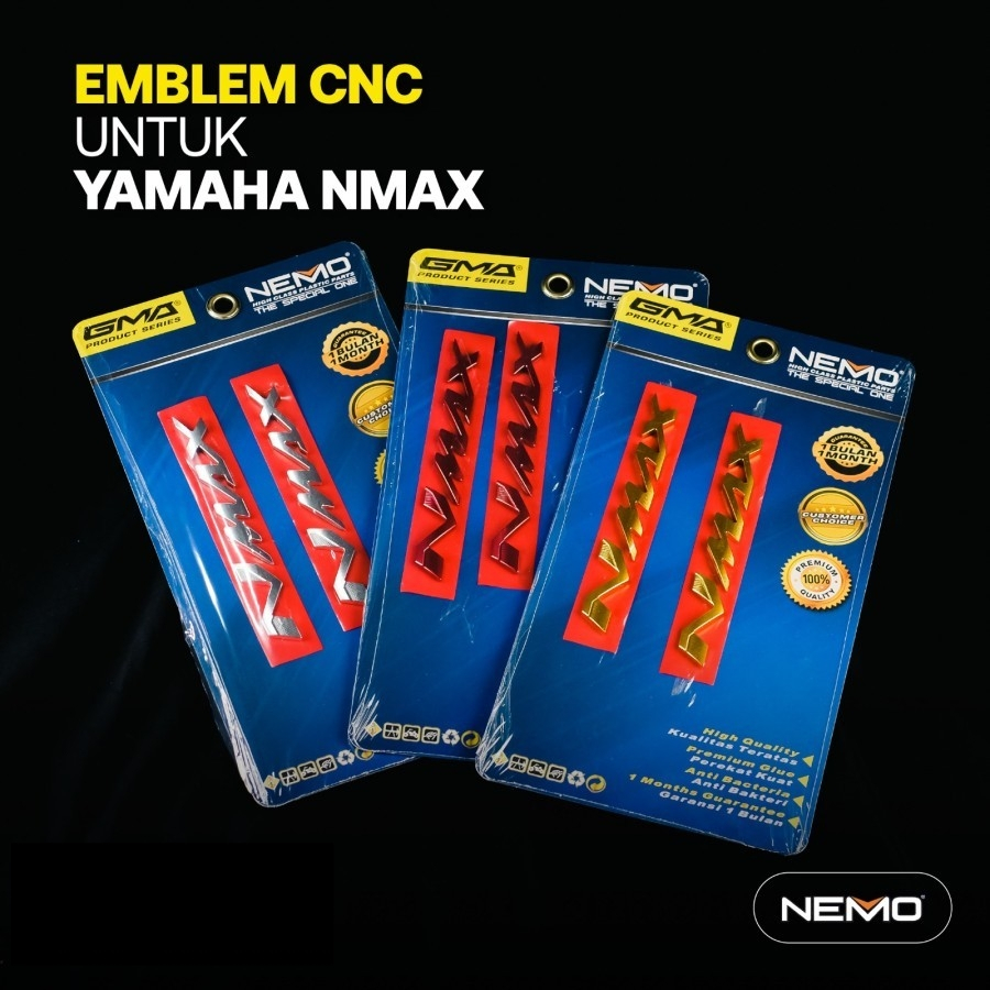 Sticker Emblem Logo Yamaha NMAX AEROX XMAX Stiker Logo Depan Samping