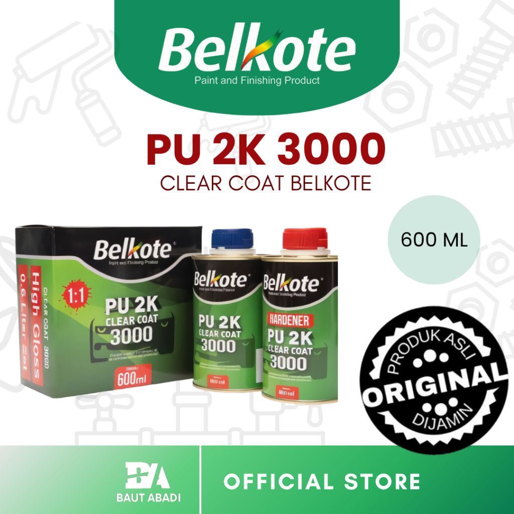 Clear Belkote PU 2K 3000