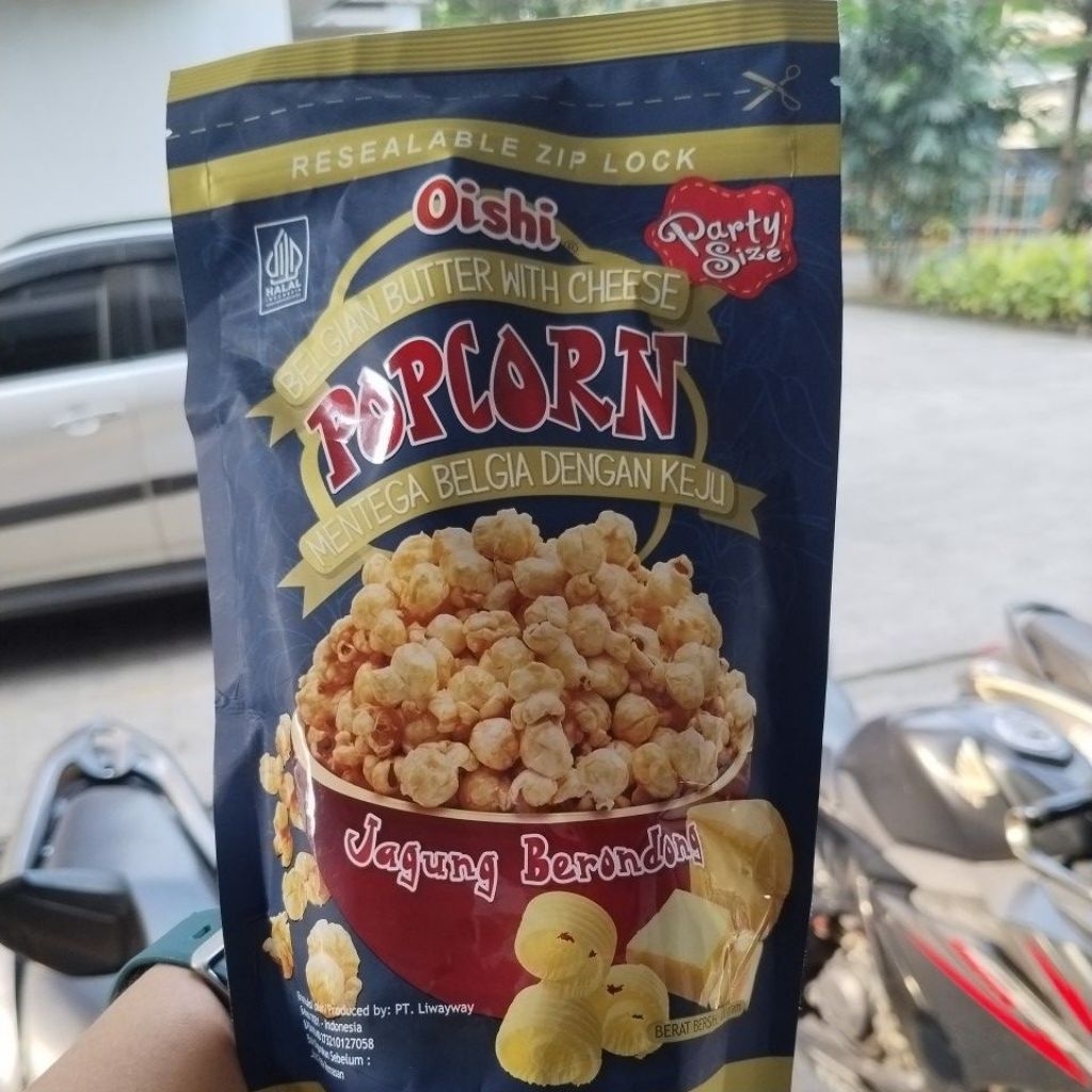 

OISHI POPCORN BELGIAN BUTTER WITH CHESEE 100 GR ISI 2 PCS