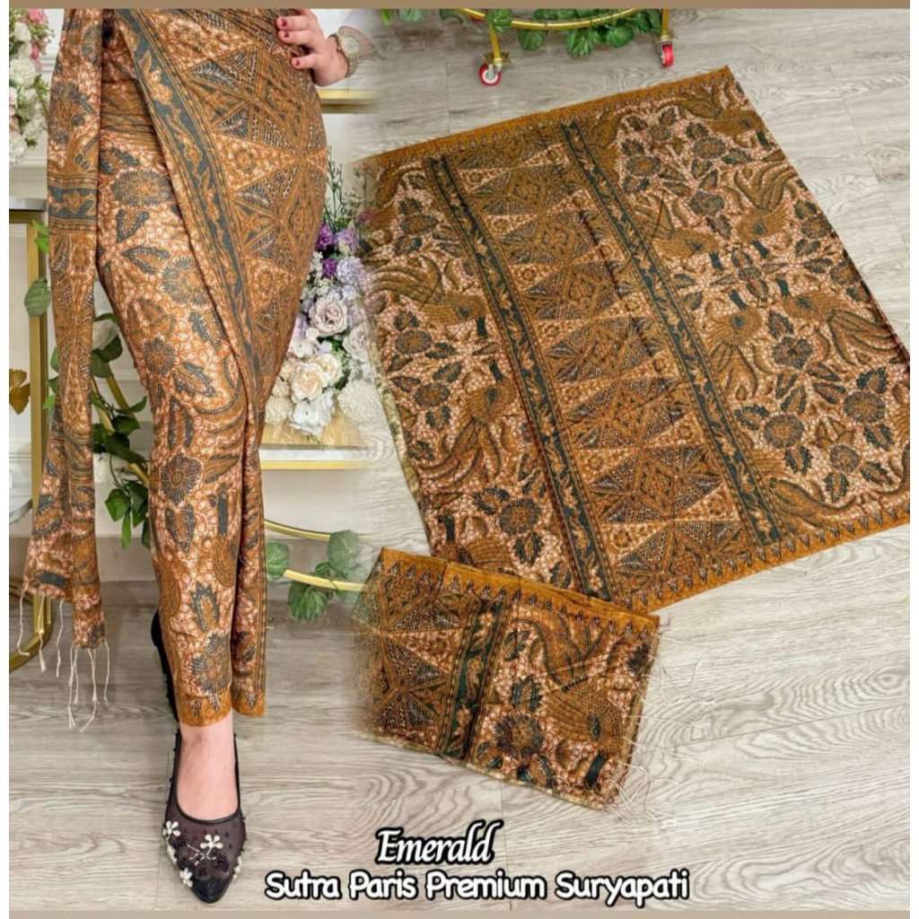 sutra paris set selendang premium suryapati
