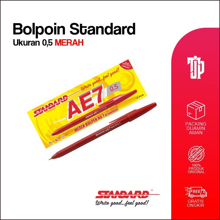 

Bolpoin Standard AE7 Merah