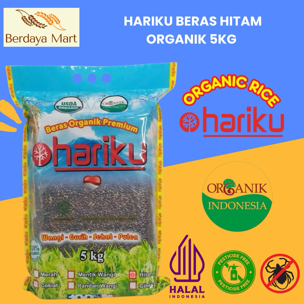 

HARIKU Beras Hitam Organik 5Kg
