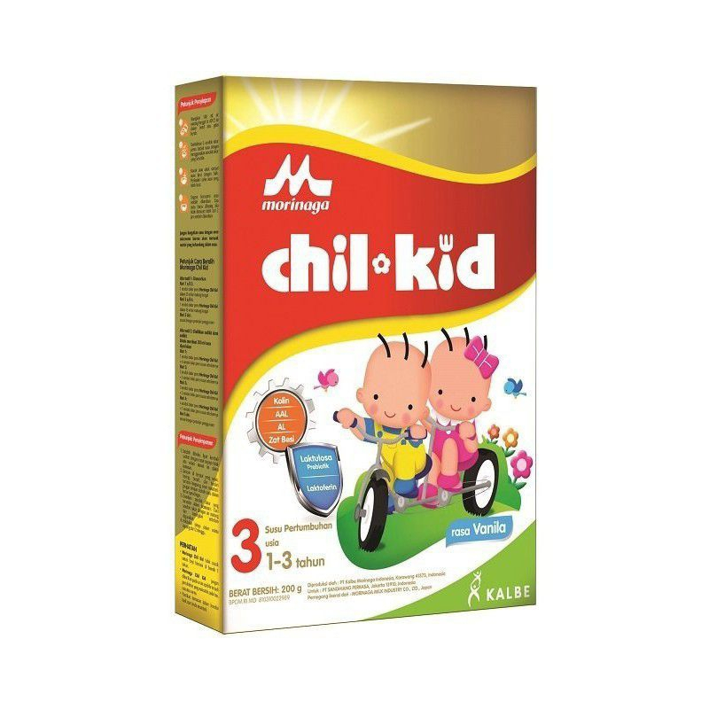 

MORINAGA CHIL KID 1-3 TAHUN VANILA 200GR