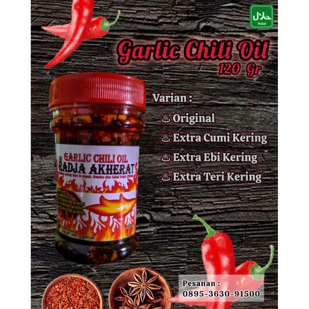 

Garlic Chili Oil Radja Akherat (Original)