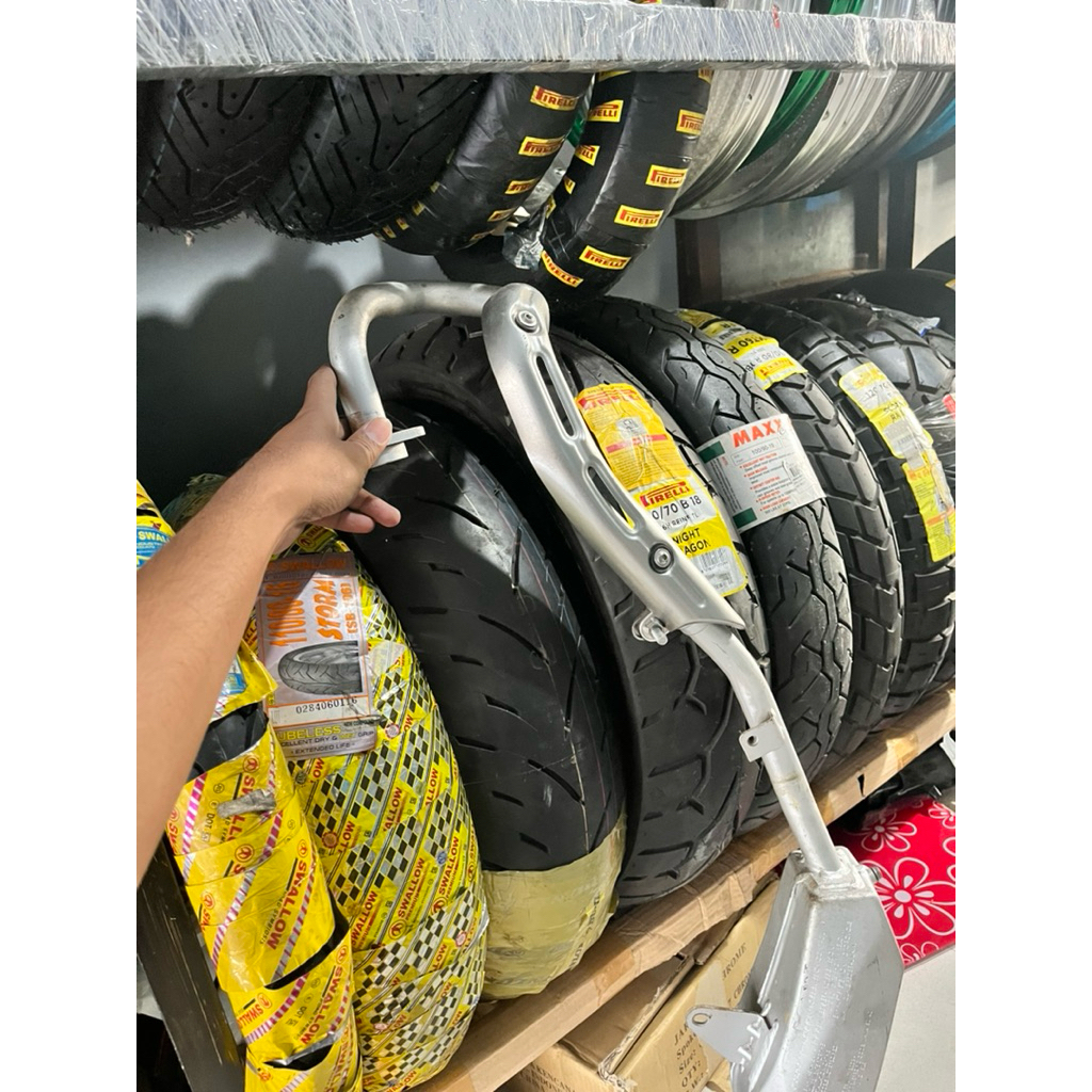 KNALPOT SET LEHER ORI COPOTAN KLX140 MULUS KLX 140