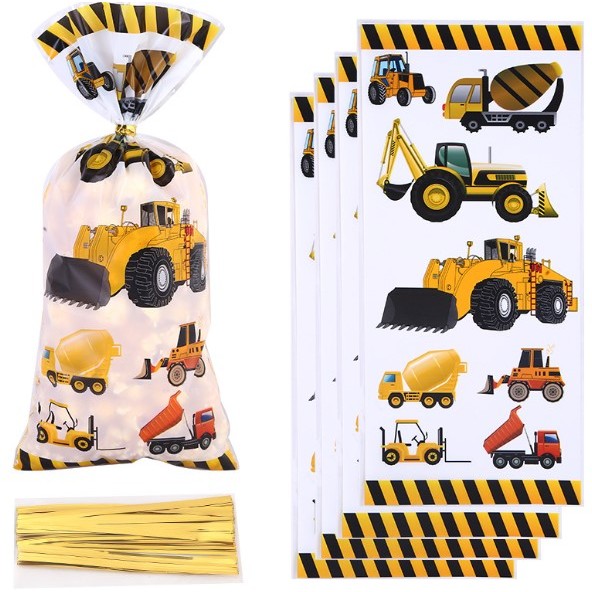 

50 PC PLASTIK KEMASAN BINGKISAN KUE COOKIES SNACK PERMEN SOUVENIR HAMPERS PESTA ULANG TAHUN ANAK / PLASTIK ULANG TAHUN BINGKISAN SNACK