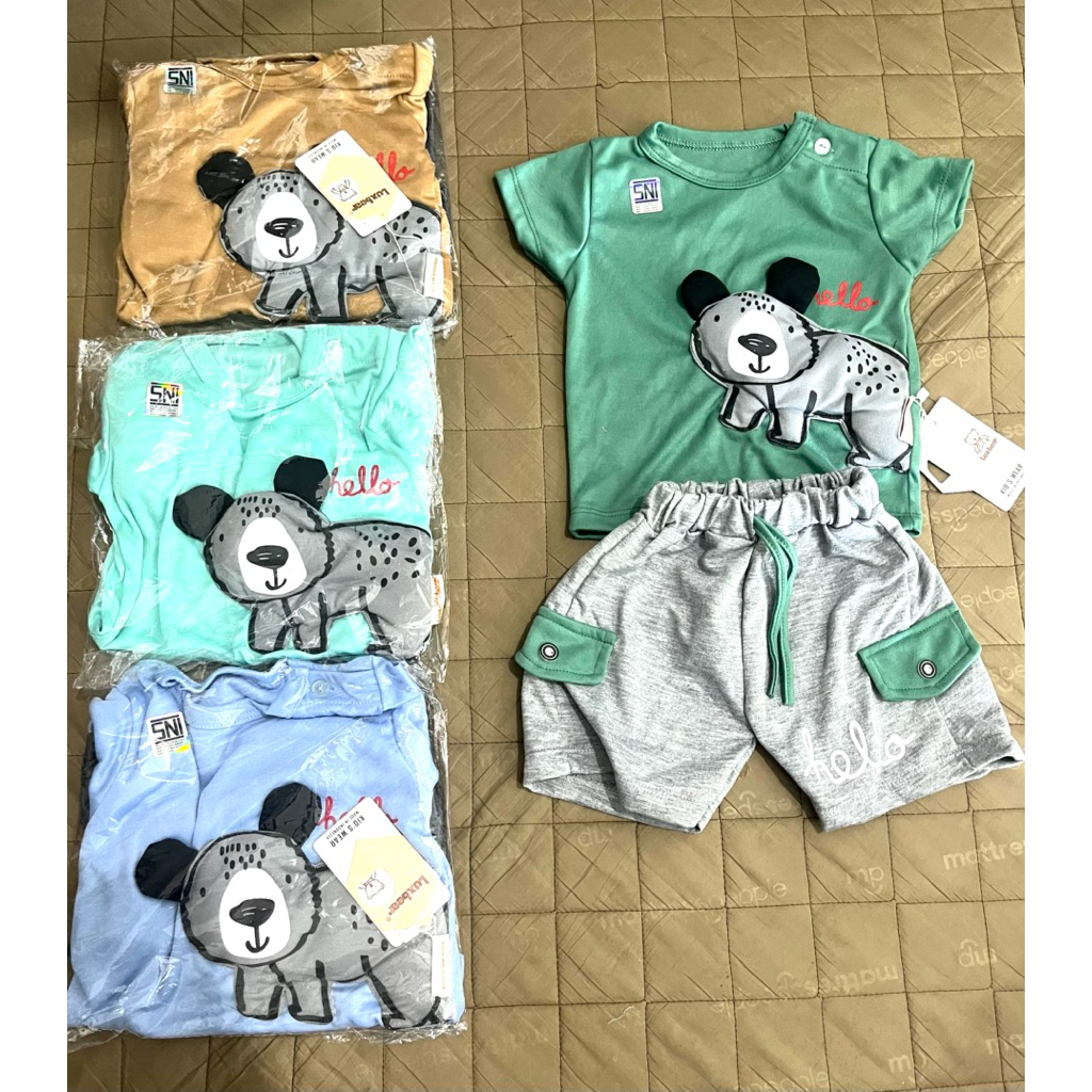 One set uk 0-6 bulan baju bayi laki laki
