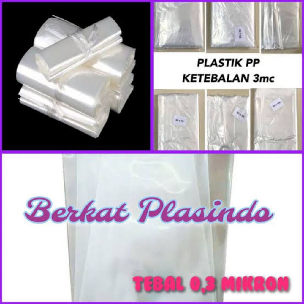 

KANTONG PLASTIK PP PACKAGING SUPER BENING ISI 1KG UKURAN LENGKAP