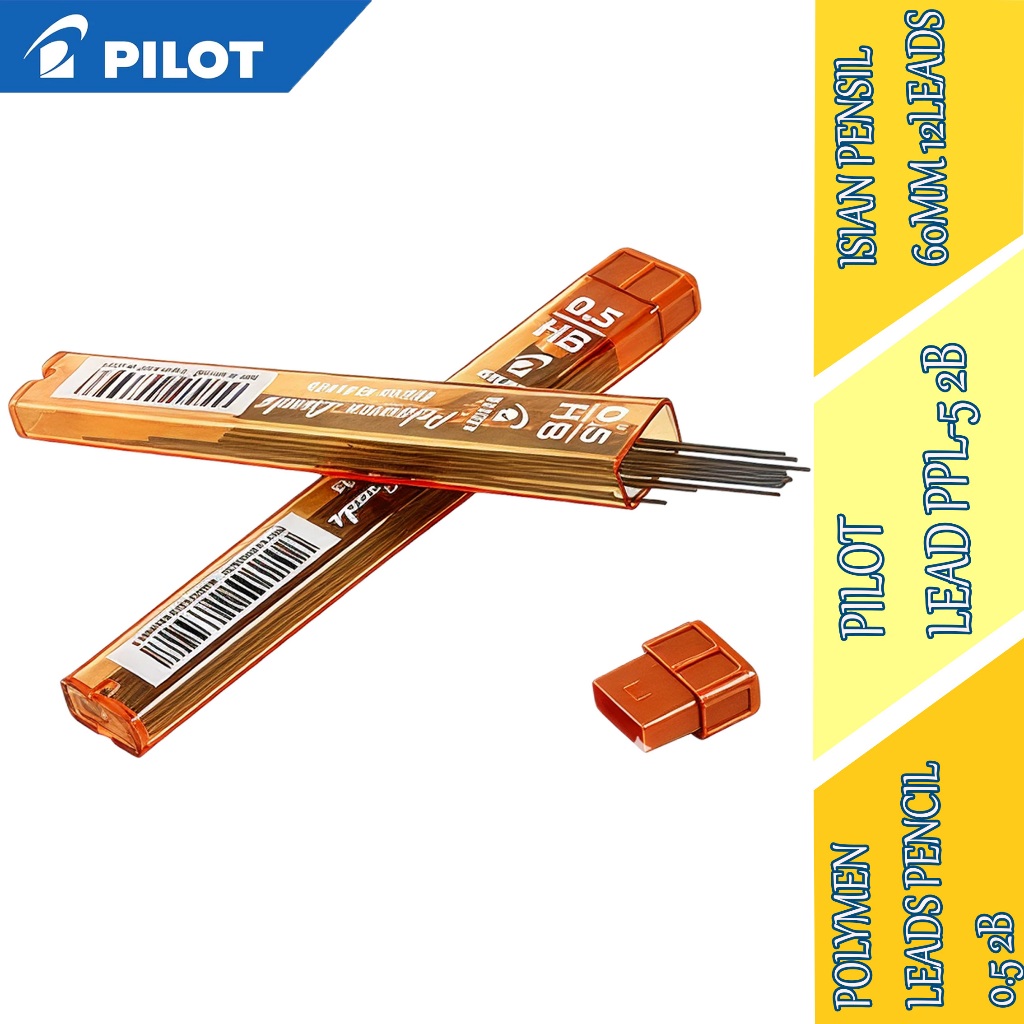 

Isian Pensil 2B 0.5mm - Pilot - Isian Pensil Polymen leads - Isi 12 Batang Leads