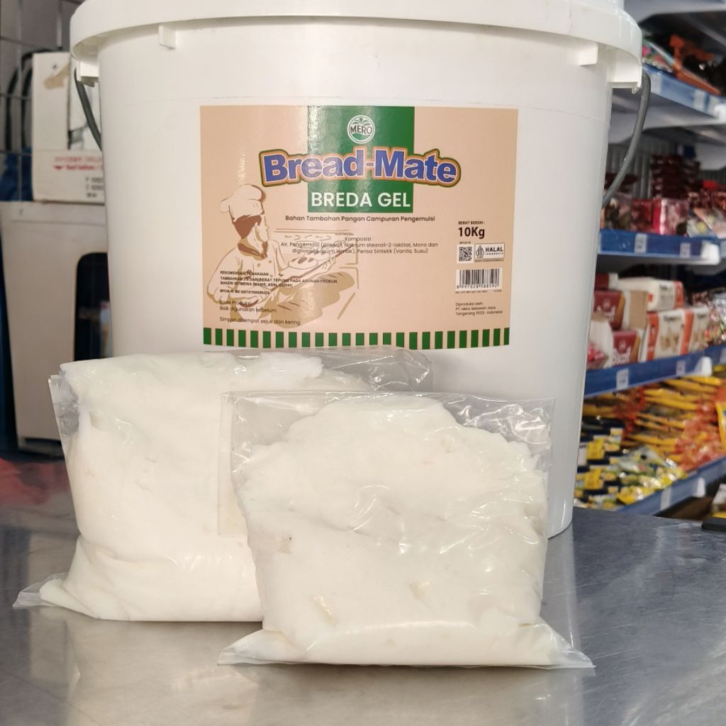 

Breda Gel 250gr, 500gr/Breda Gel/Pelembut Roti/Pelembab Roti/Pelembut dan Pelembab Roti