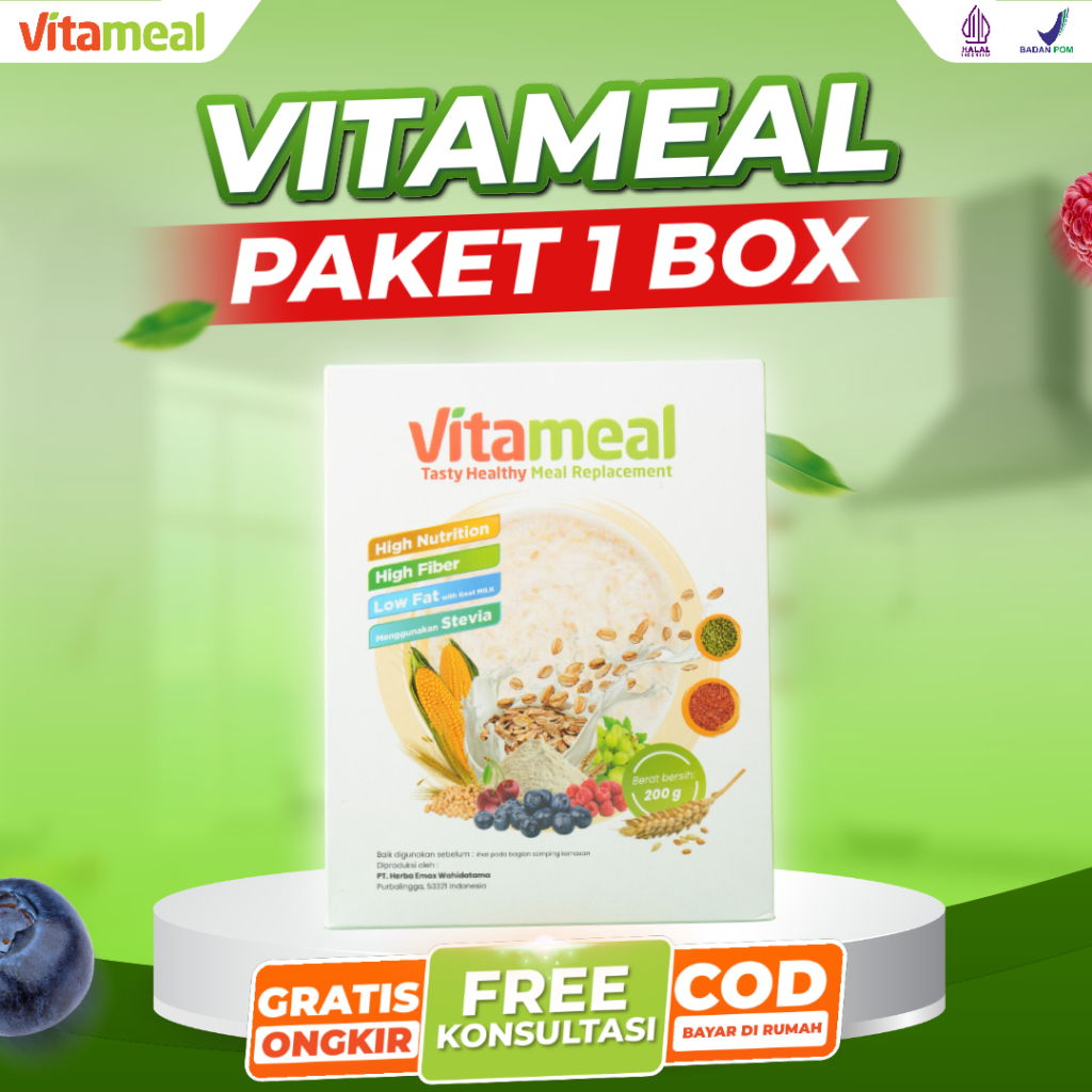 

VITAMEAL Sereal Untuk Diabetes Multigrain Ampuh Turunkan Gula Darah Tinggi Mengatasi Diabetes dan Kolesterol 100% Alami Tanpa Efek SAMPING