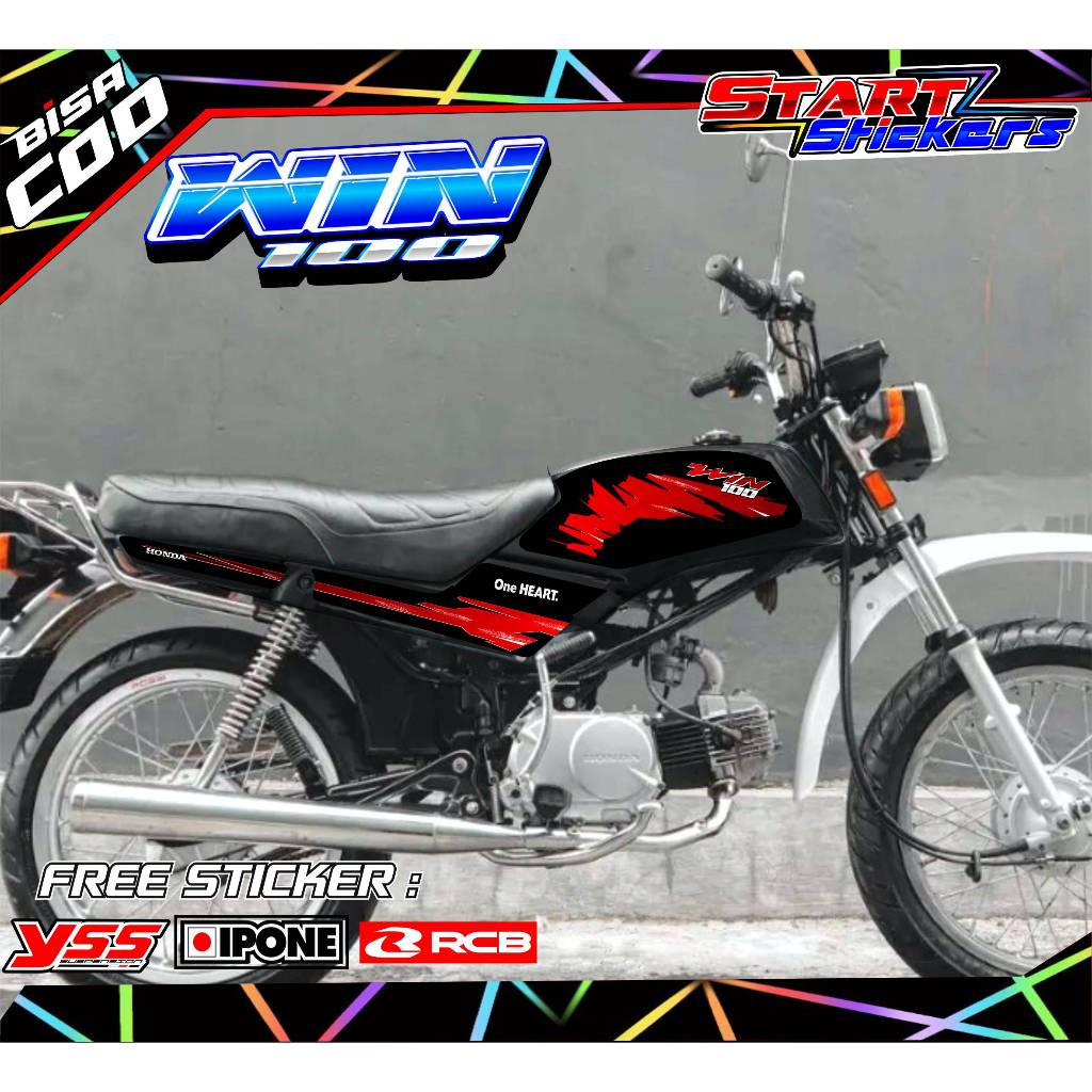 STRIPING VARIASI HONDA WIN 100 / STICKER LIST VARIASI MOTOR HONDA WIN 100