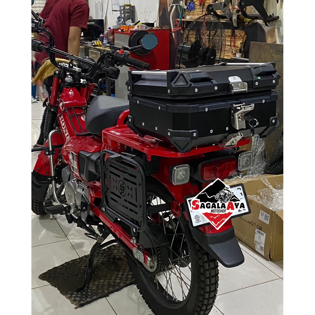 BRACKET SAMPING KIRI HONDA CT125 BRACKET BAG/BOX HONDA CT125