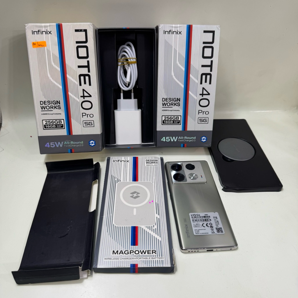 Infinix Note 40 Pro 5G 8/256gb BMW Edition Fullset Second Garansi Resmi