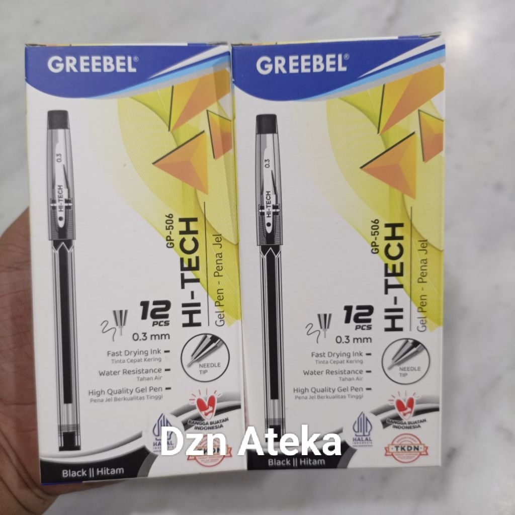 

Bolpen jell GREEBEL Hi tech GP-506 0.3mm Satuan/Grosir