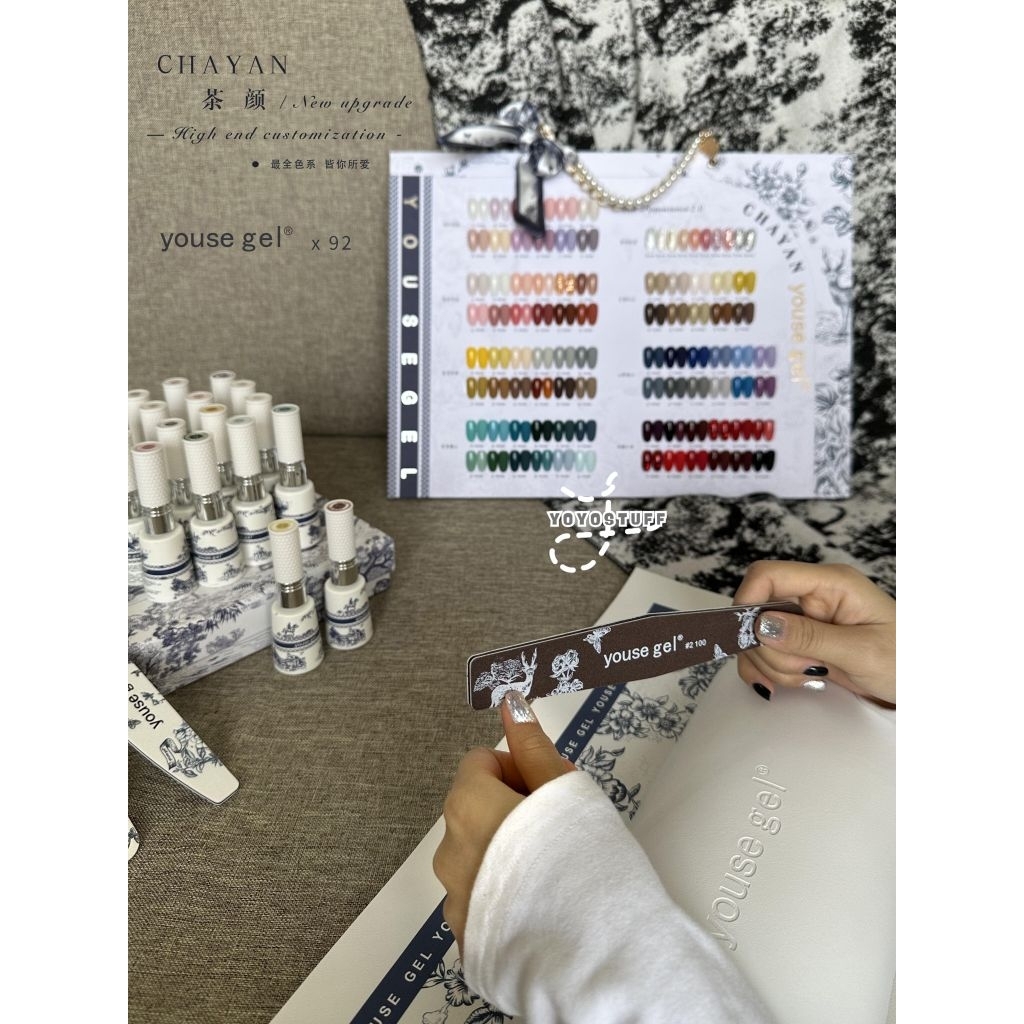 READY STOCK  NEW SERIES YOUSE CHAYAN 92 COLOR KUTEK GEL UV GEL KUTEK BAGUS KUTEK SET