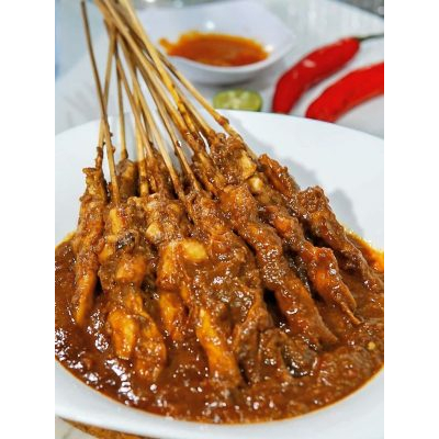 chicken satay with peanut sauce