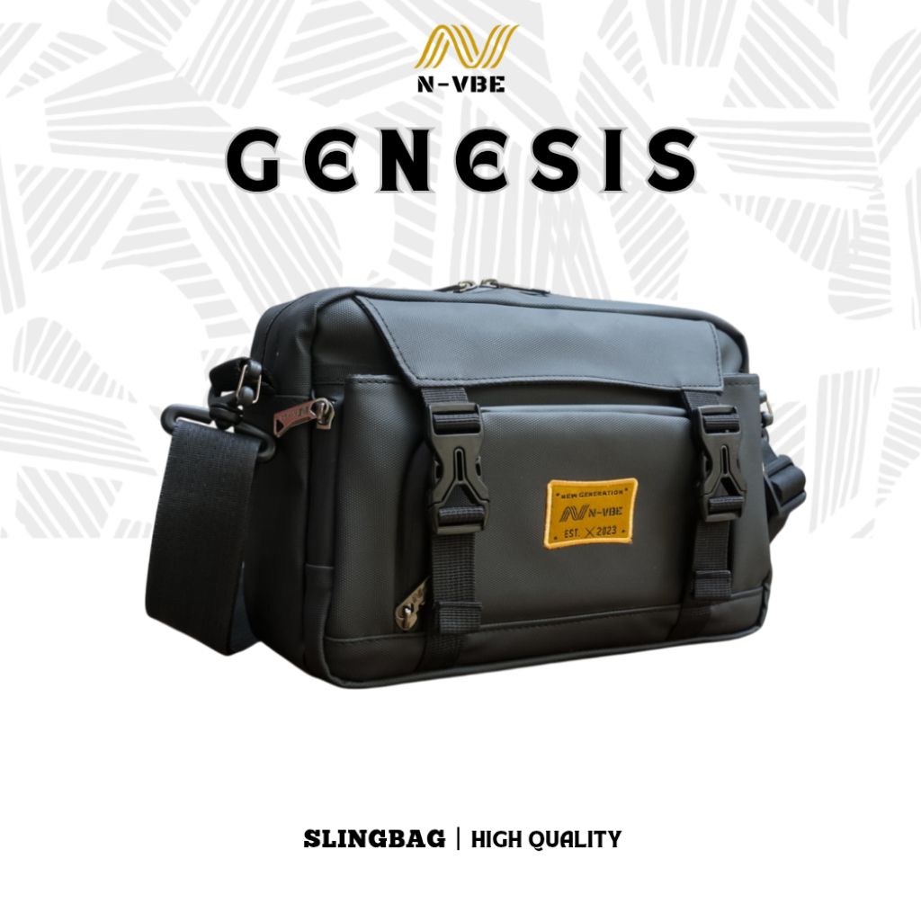N-VBE GENESIS | Slingbag Waistbag Tas Selempang Pria Anti Air Waterproof