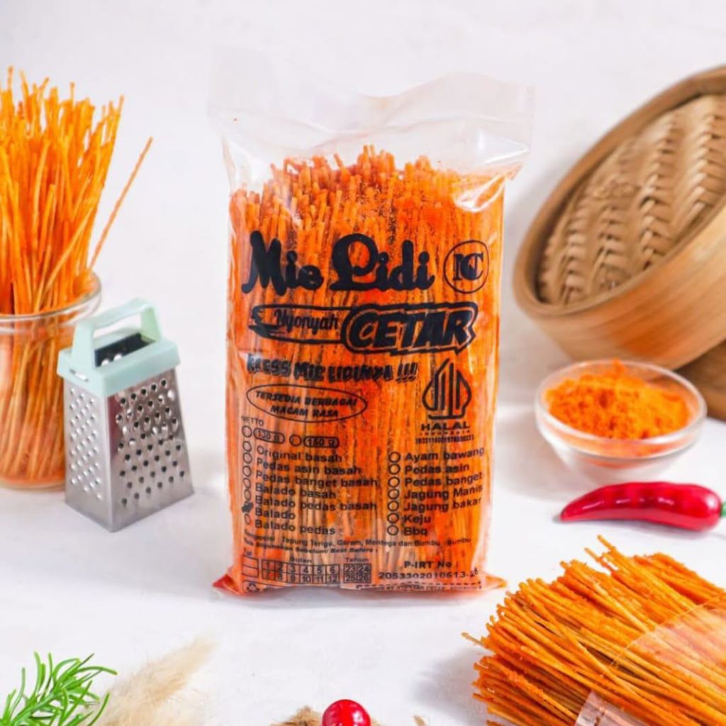 

Mie Lidi Cetar bumbu kering