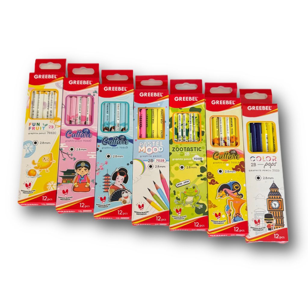 

Pensil tulis kayu GREEBEL 2B Pastel mood (7028)
