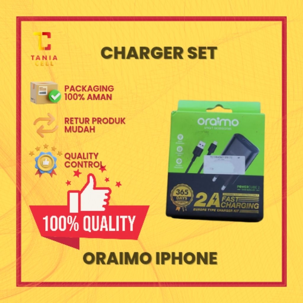 CHARGER SET ORAIMO IPHONE