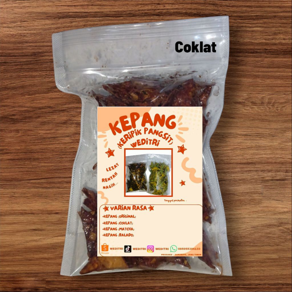 

Nolnuy27 - Keripik Pangsit Kepang Renyah Rasa Coklat Matcha Strawberry