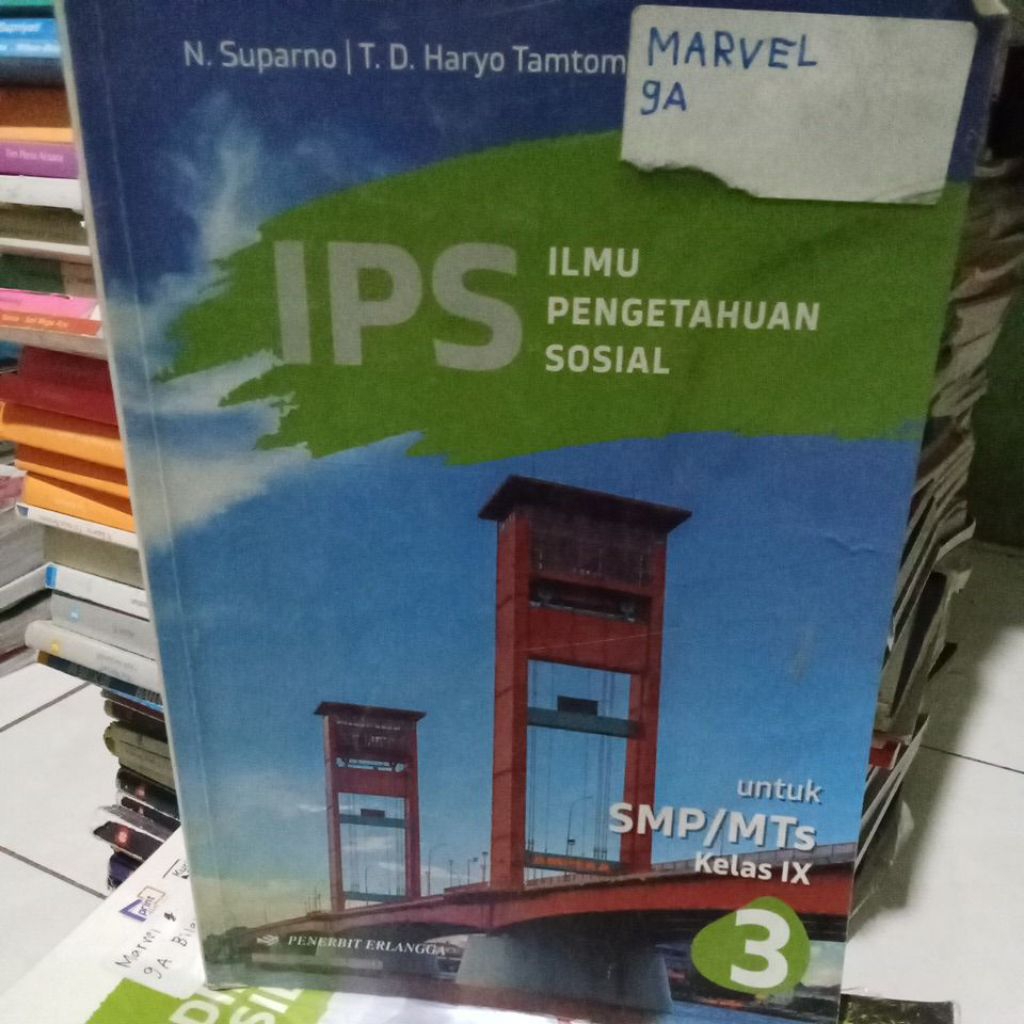 buku IPS kelas 9 penerbit Erlangga kurikulum merdeka