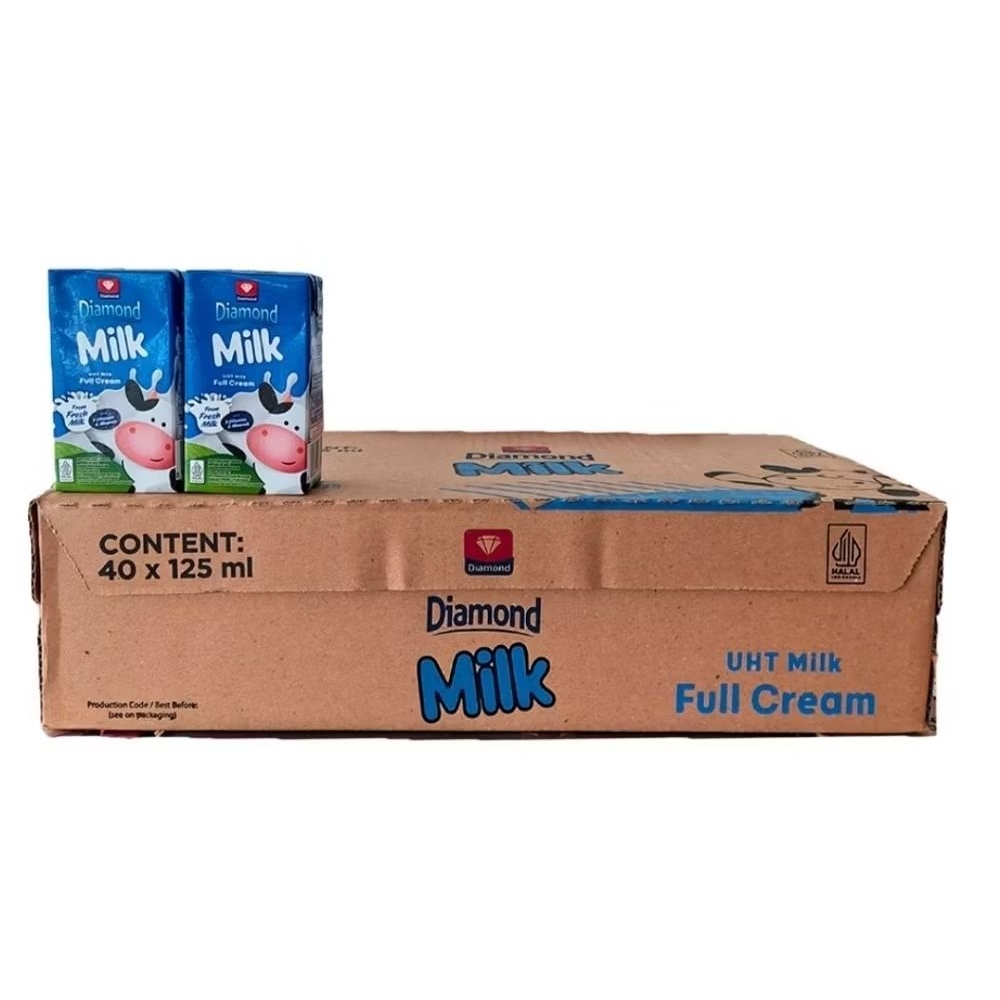 

Diamond Susu UHT Full Cream Kotak 40 x 125ml/Karton