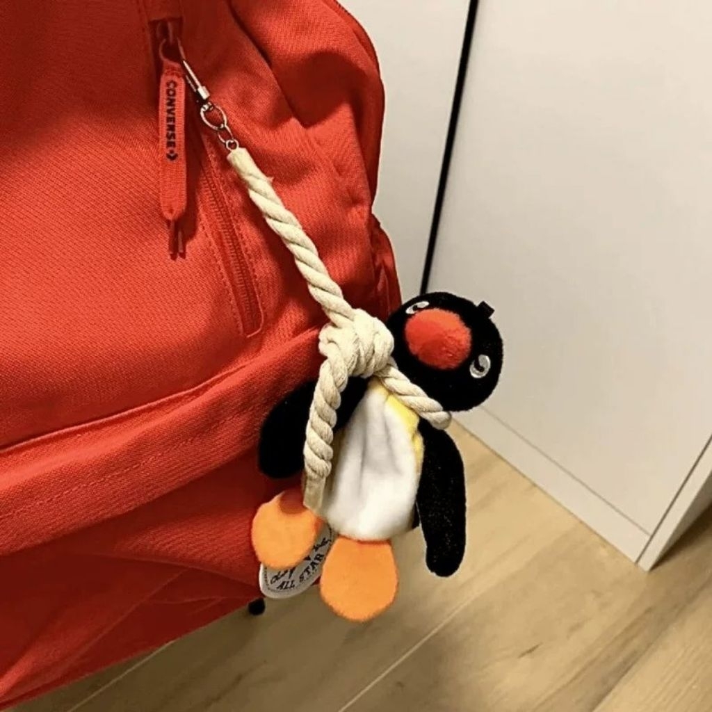 [ready stock] ganci pingu penguin plush keychain | gantungan tas pingu keychain | pingu gantung diri