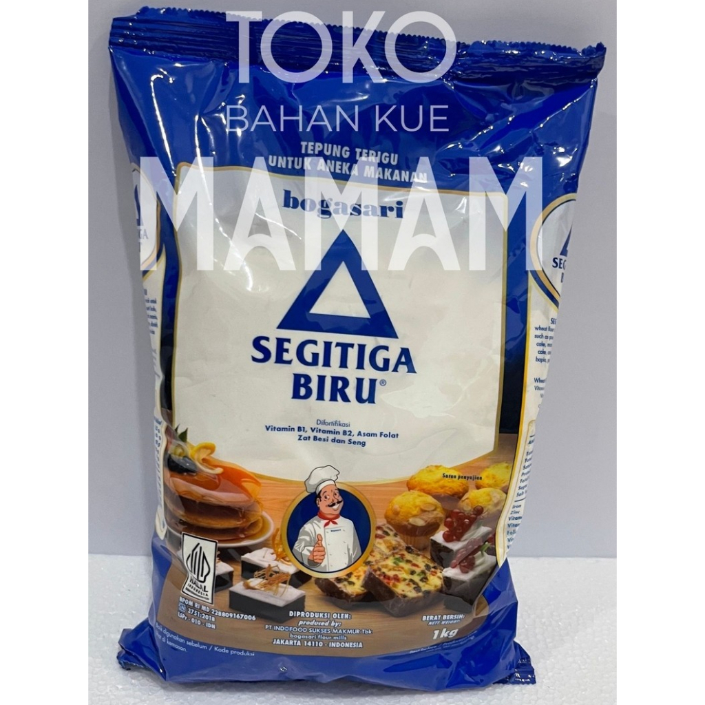 

Tepung Terigu Segitiga Biru 1kg – Tepung Serbaguna untuk Kue Berkualitas