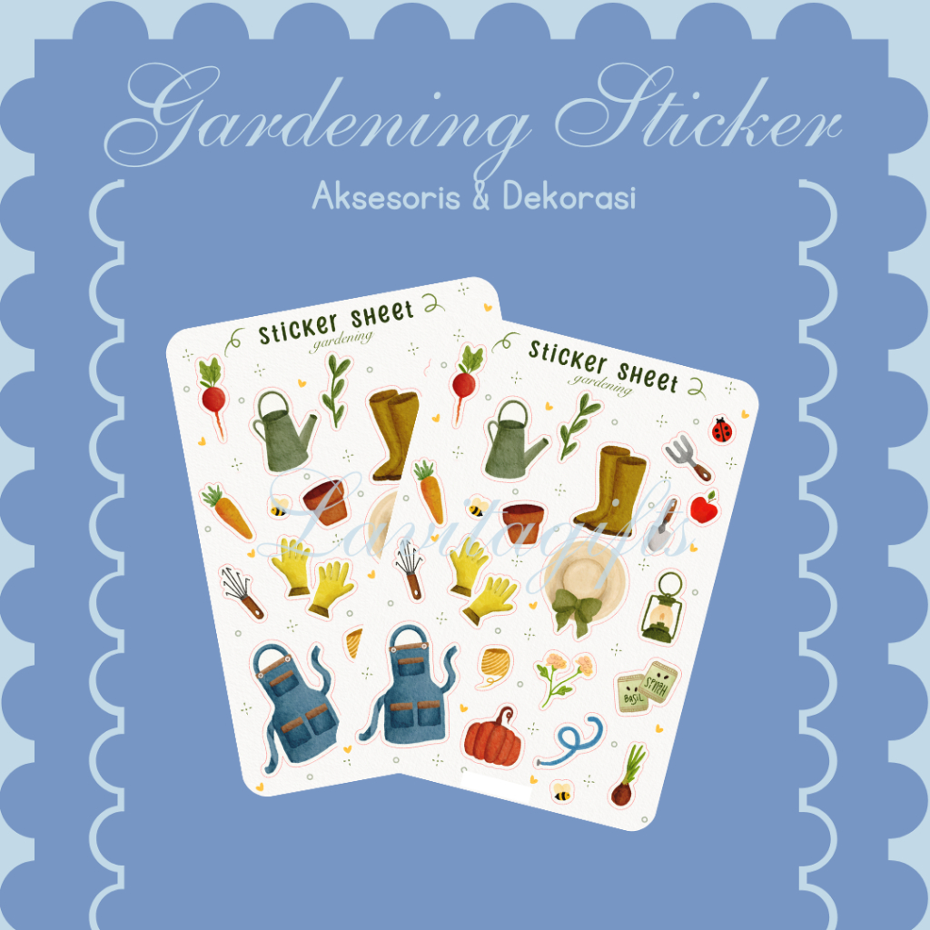 

Gardening Glitter Sticker Sheet | Waterproof Stiker Aksesoris | Dekorasi Kalendar Aesthetic Berkebun | Journaling, Journal, Planner, Scrapbook
