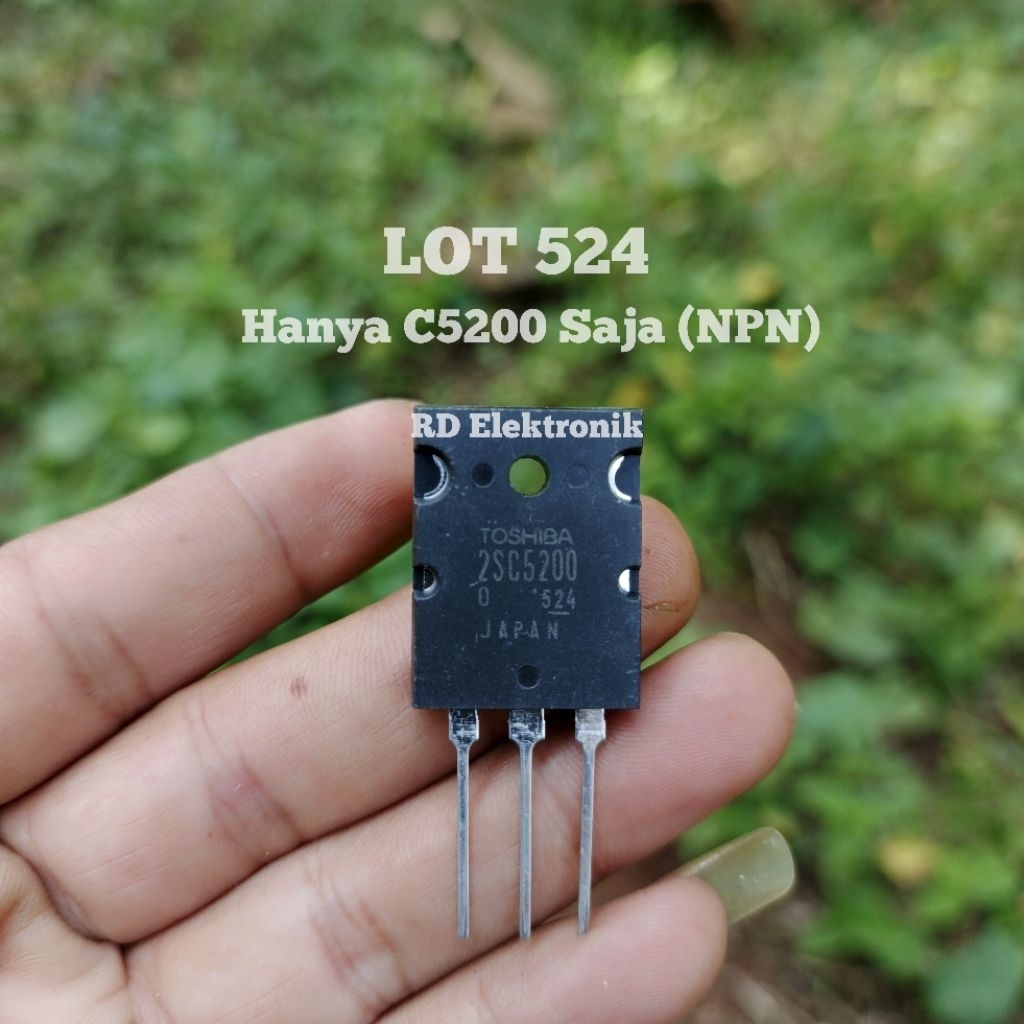 Transistor Toshiba 2SC5200 Saja Lot 524 (NPN) Atau Sebelah Original Japan