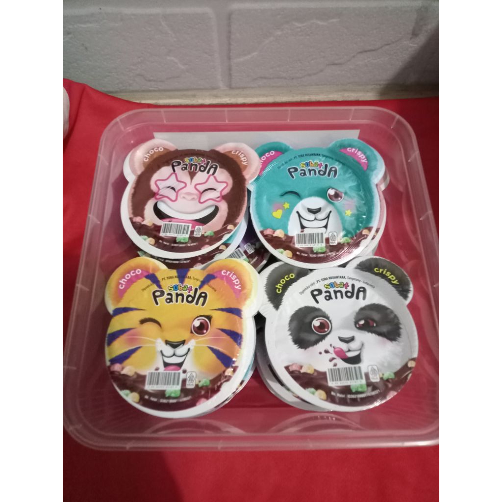 

Joger sobat panda/sobat panda/coklat panda/coklat lucu/coklat unik/coklat pasta bentuk panda