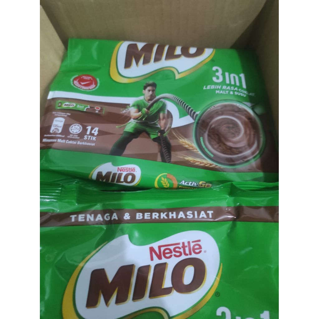 

MILO SACHET 3 IN 1 ISI 14 STIK ORIGINAL