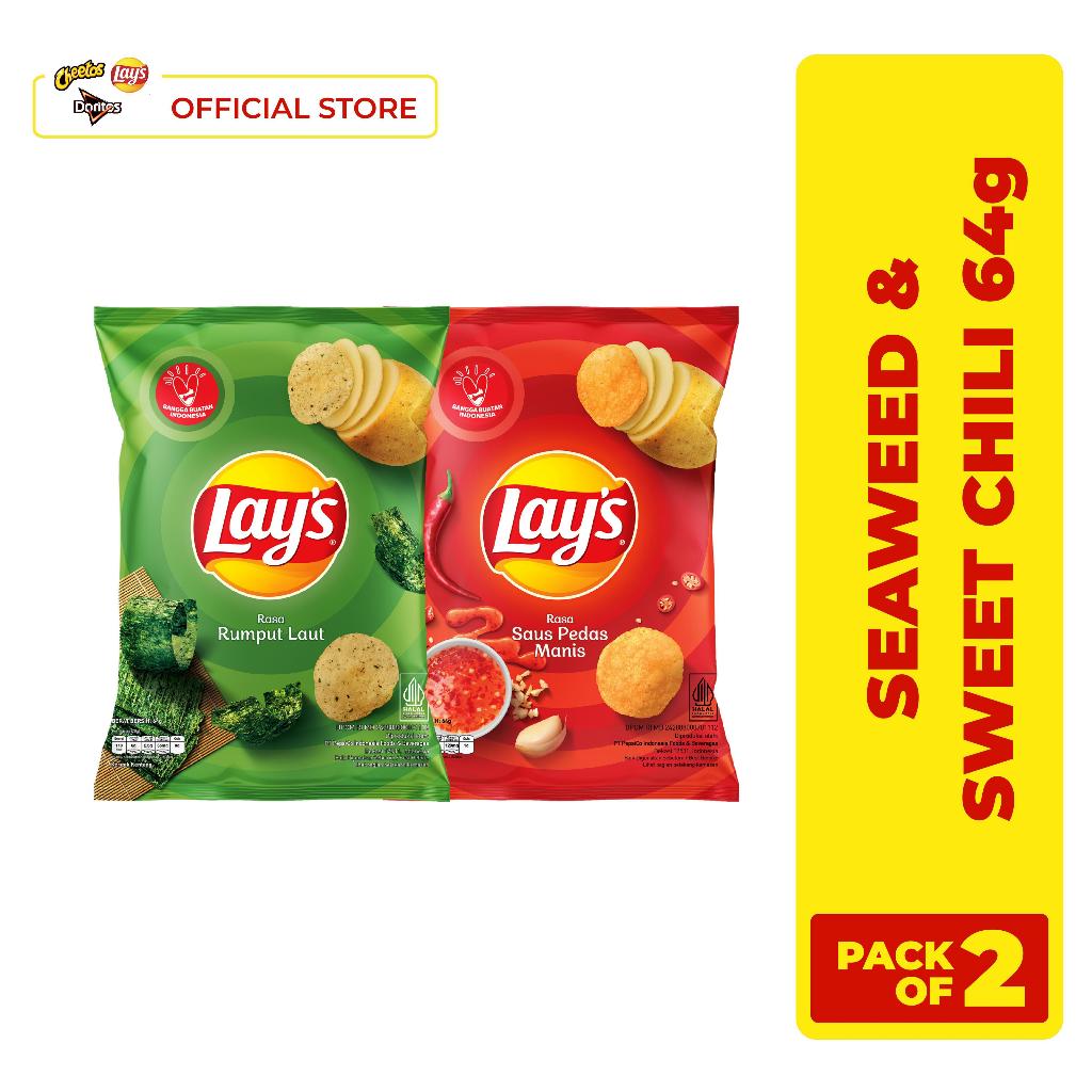 

Lay's Seaweed & Lay's Sweet Chili 64gr - Pack of 2