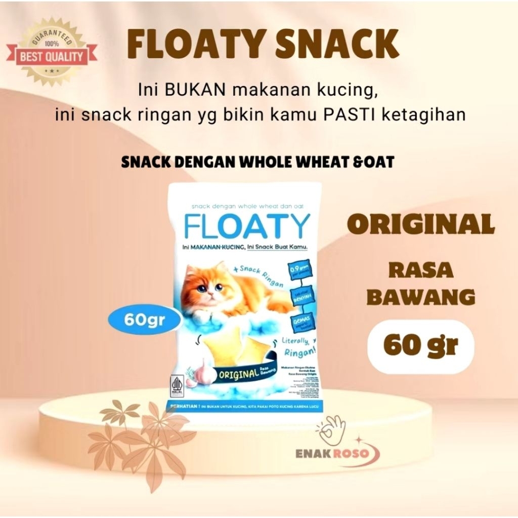 

Floaty Snack Cemilan Ringan Rasa Original 60gr