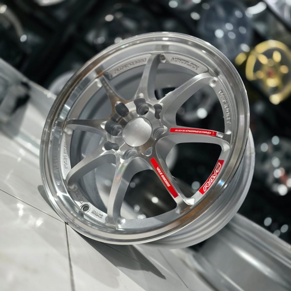 Velg Rays Ce28 R15 Silver Polish Baru